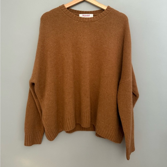 Organic BY JOHN PATRICK Wide Pull Over Sweater - Vicuña, 100% Cashmere, Medium - Picture 4 of 16